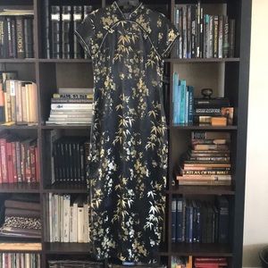 Satin Cocktail Dress (Chinese Cheongsam)